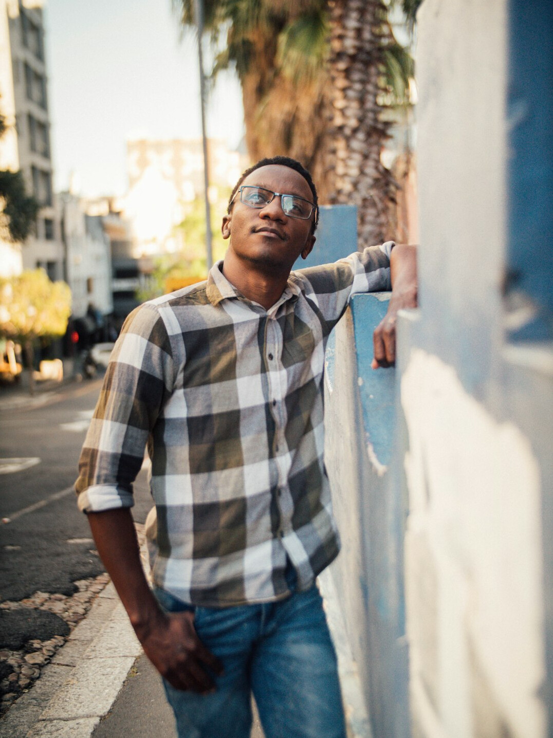Portrait of a smiling man in a casual shirt